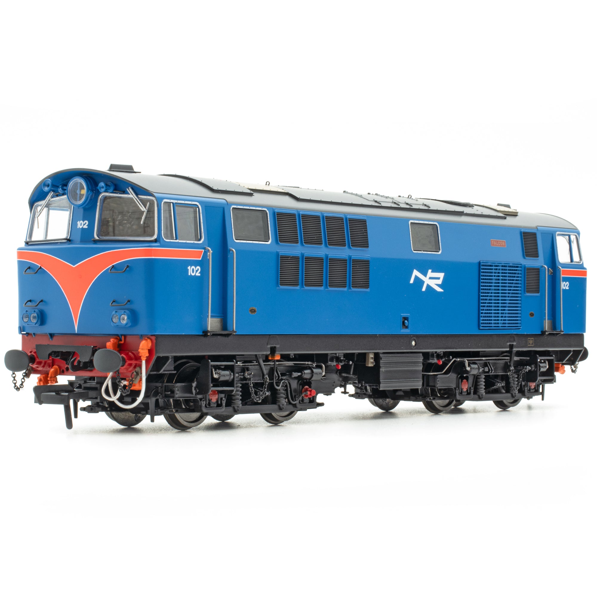 102 'Falcon' NIR Blue, with Red Arc