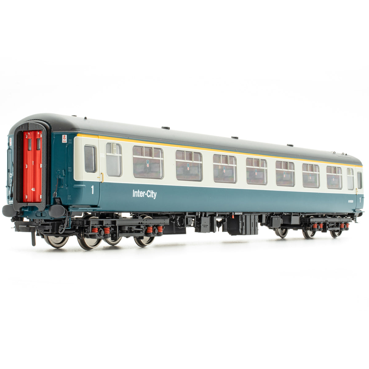 BR Mk.2c (fuinneog mhór leithris) FK M13520 Gorm/Liath le InterCity