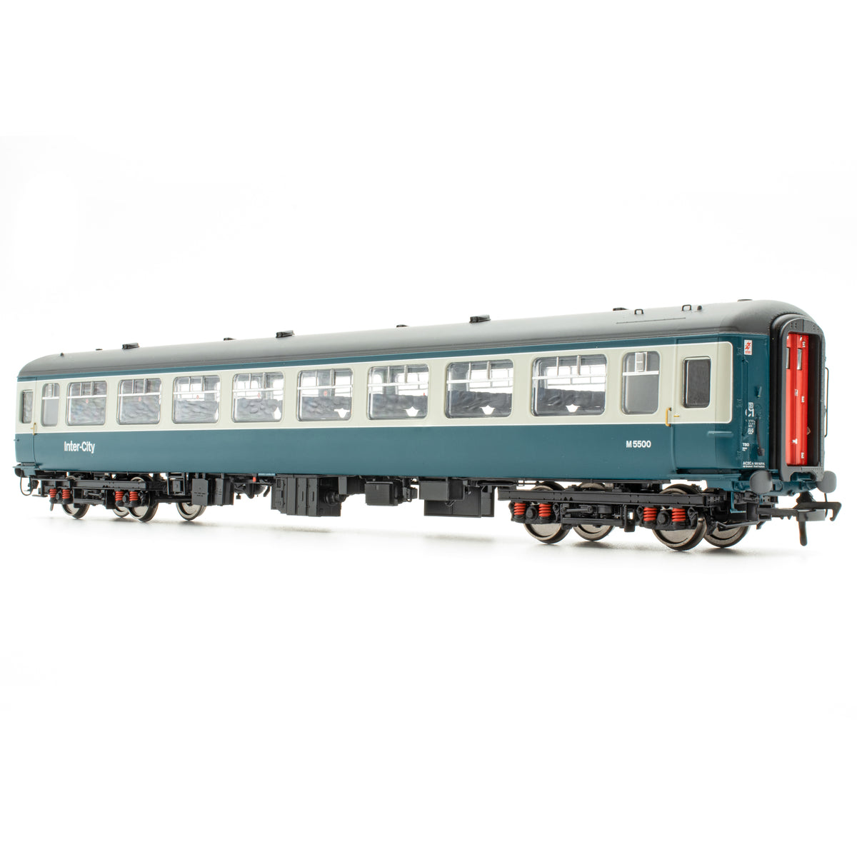 BR Mk.2c (fuinneog mhór leithris) TSO M5500 Gorm/Liath le InterCity