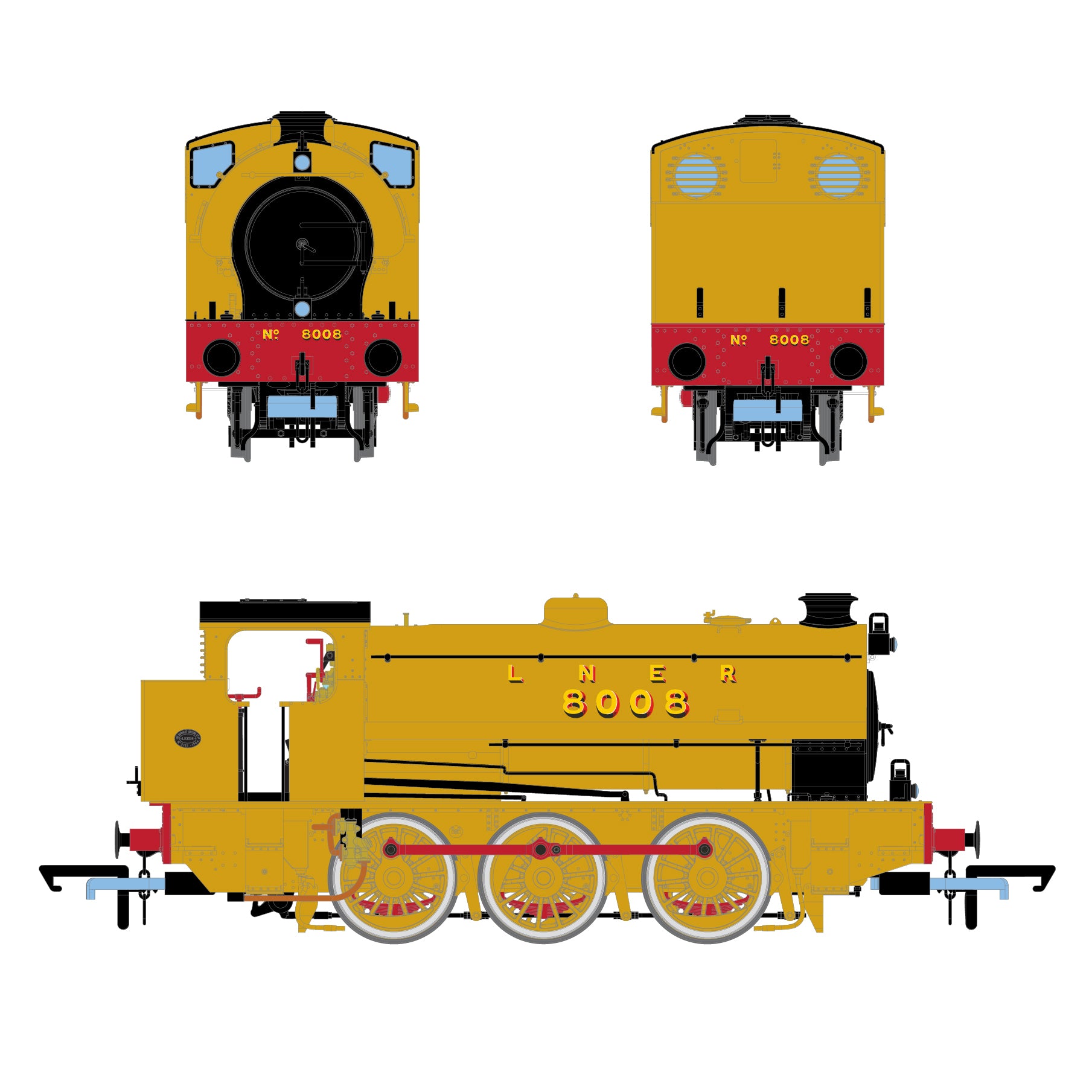 LNER - HE3151 - 8008 - DCC Fuaim