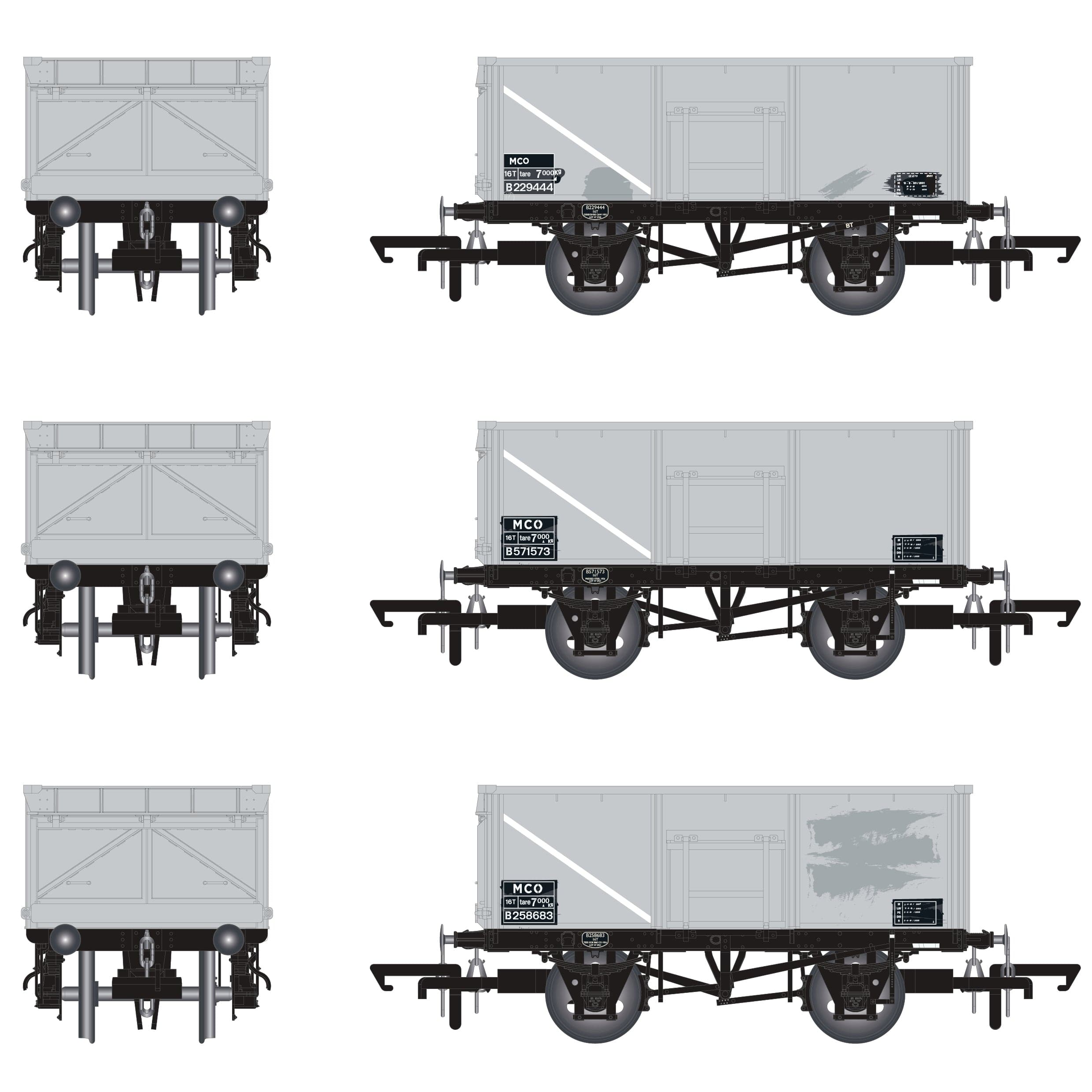 BR 16T Mineral - MCO - BR Freight Grey (with Data Panel) TOPS - Pack K
