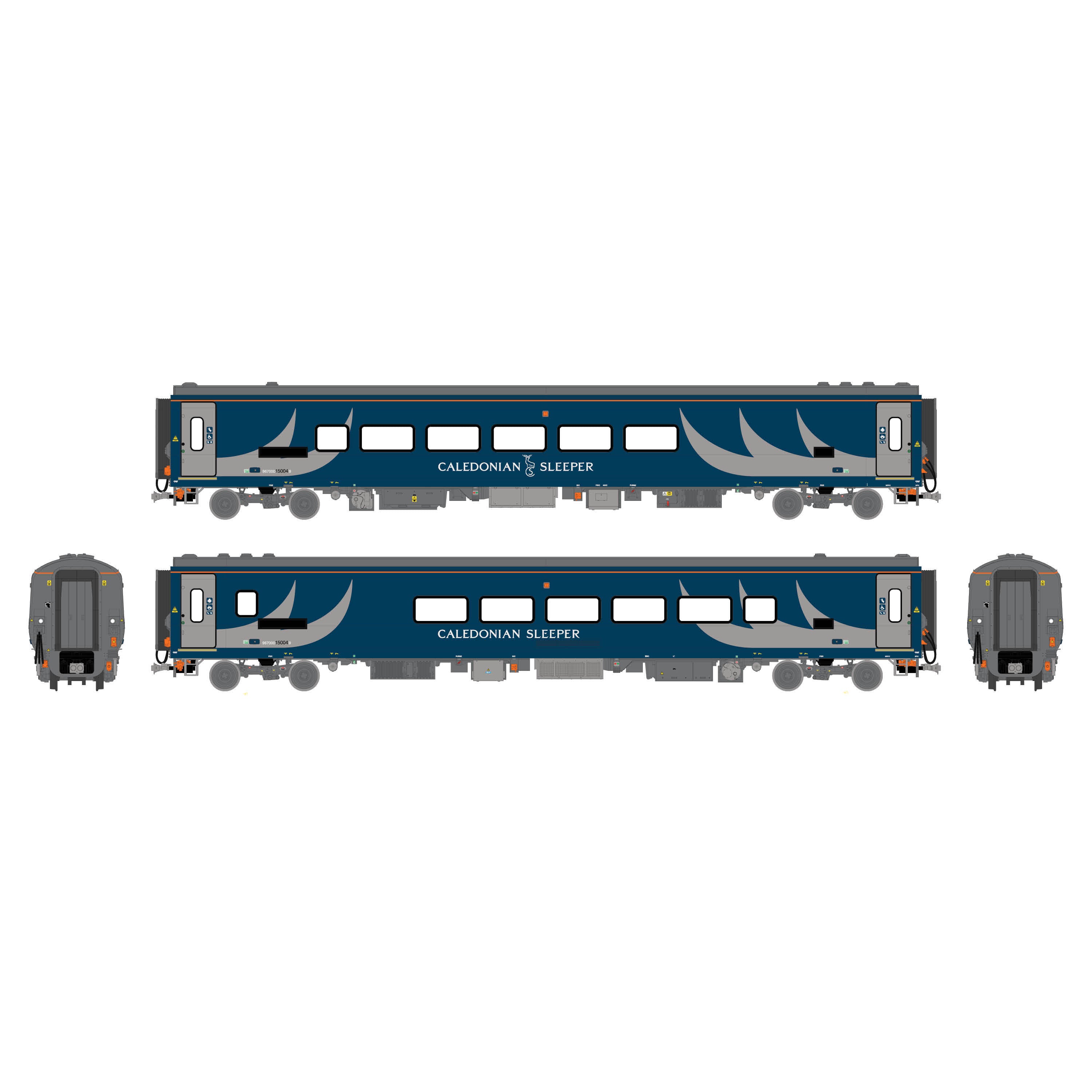 Cóiste Suíochán CAF Mk.5 15004 Caledonian Sleeper