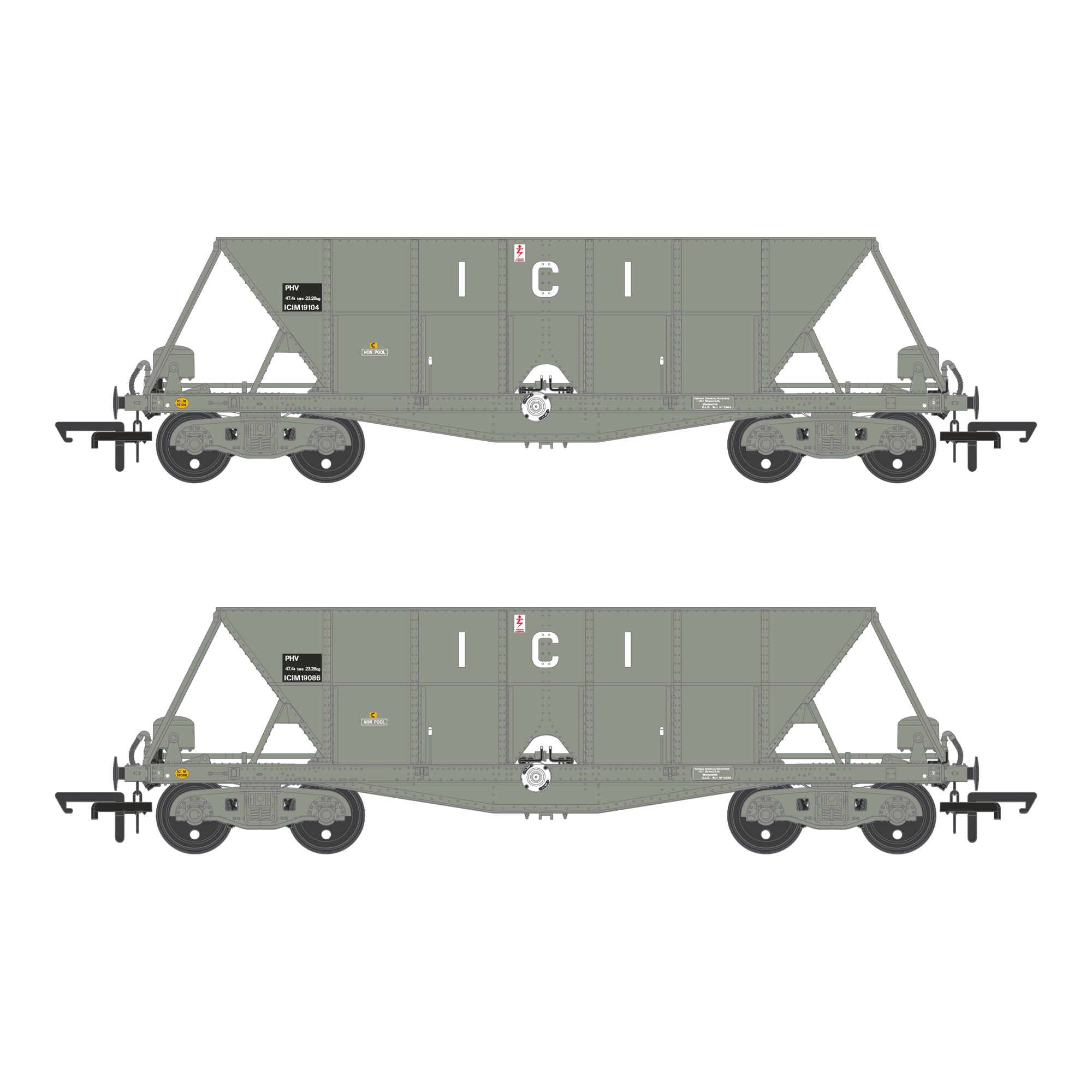 ICI Hopper - 1973 to 1992 - Twin Pack D