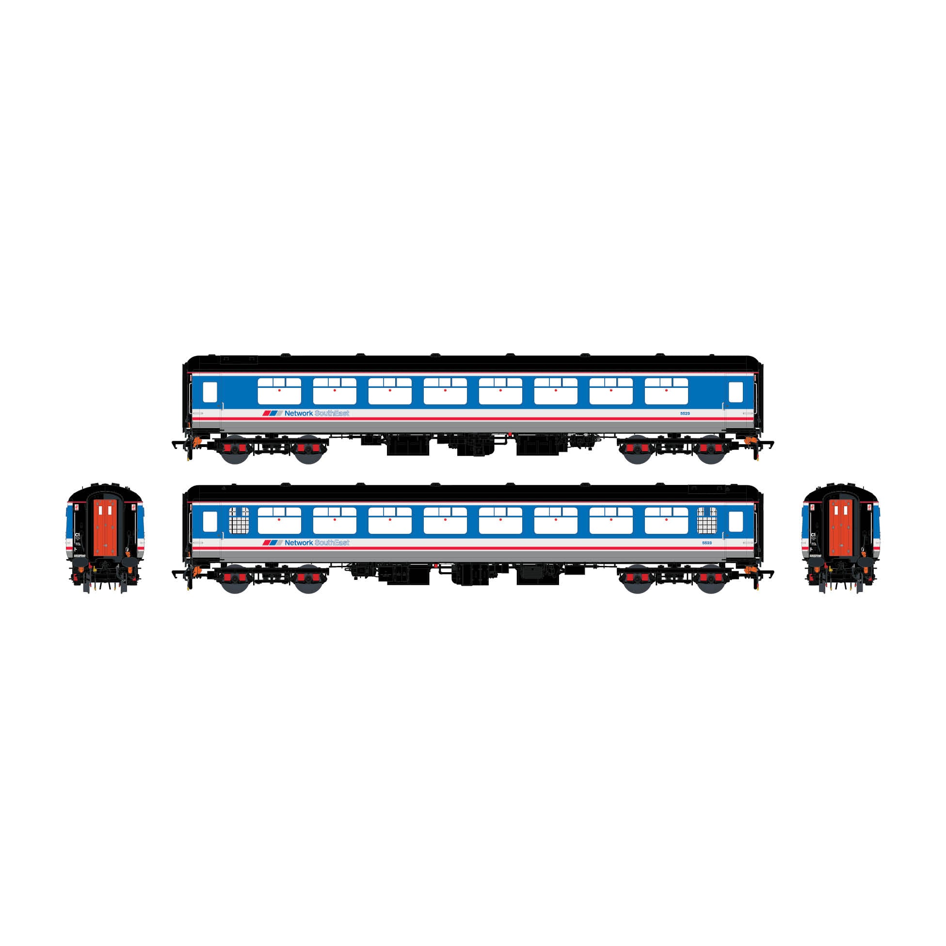 BR Mk.2c (fuinneog mhór leithris) TSO 5525 Líonra an Oirdheiscirt