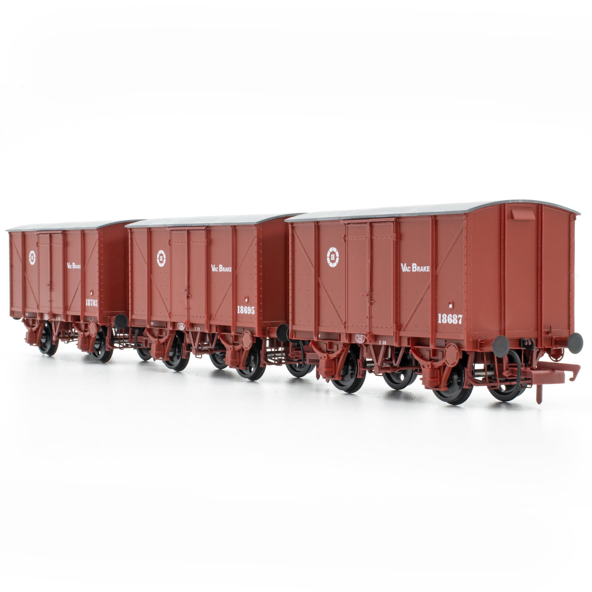 CIE Bulleid H Van - Brown (CIE roundel era) - vacuum fitted - Pack 2