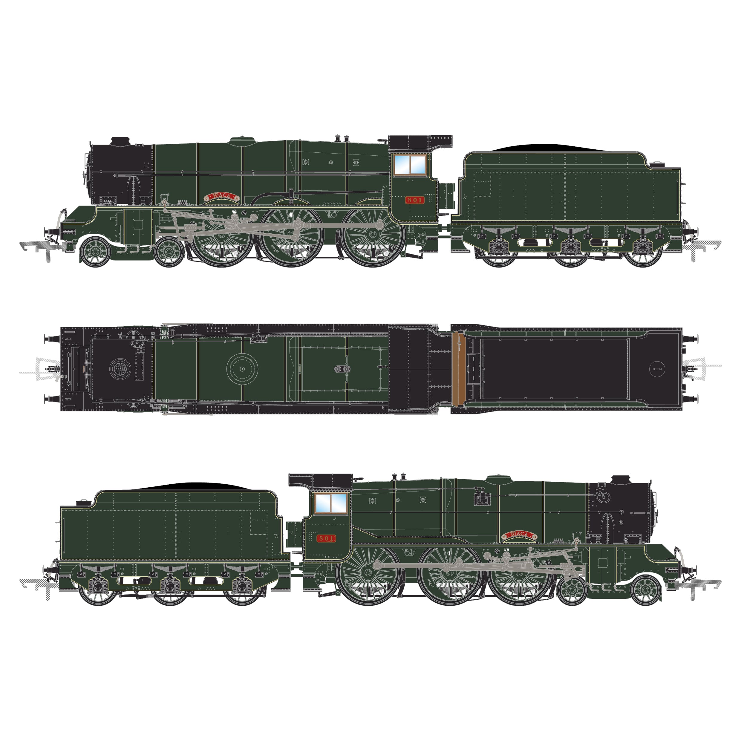 GSR800 - 801 Maca - CIE Green - DCC Sound