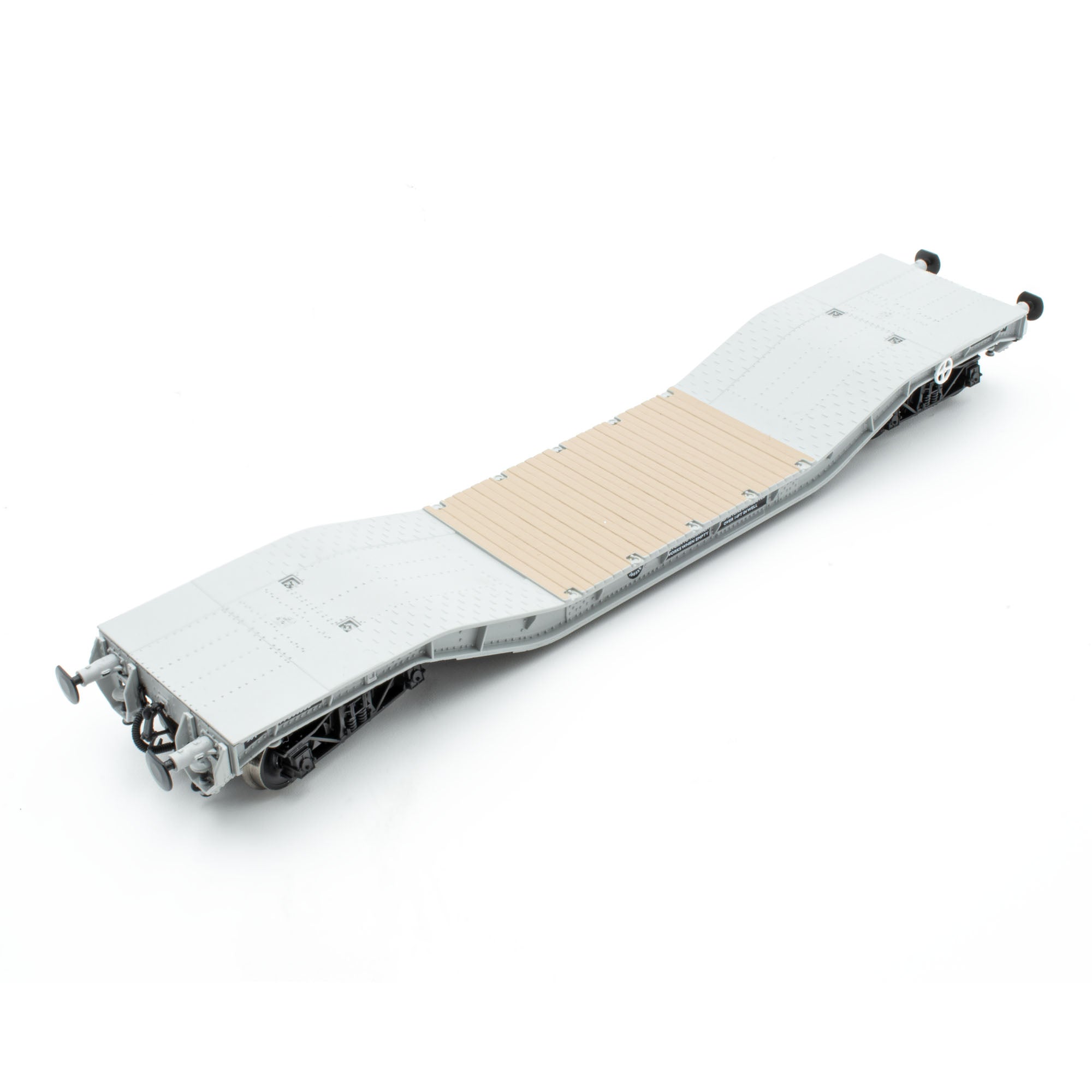 Árasán míleata 50t 'Warwell' le bogies fráma diamanta i liath BR - M360335