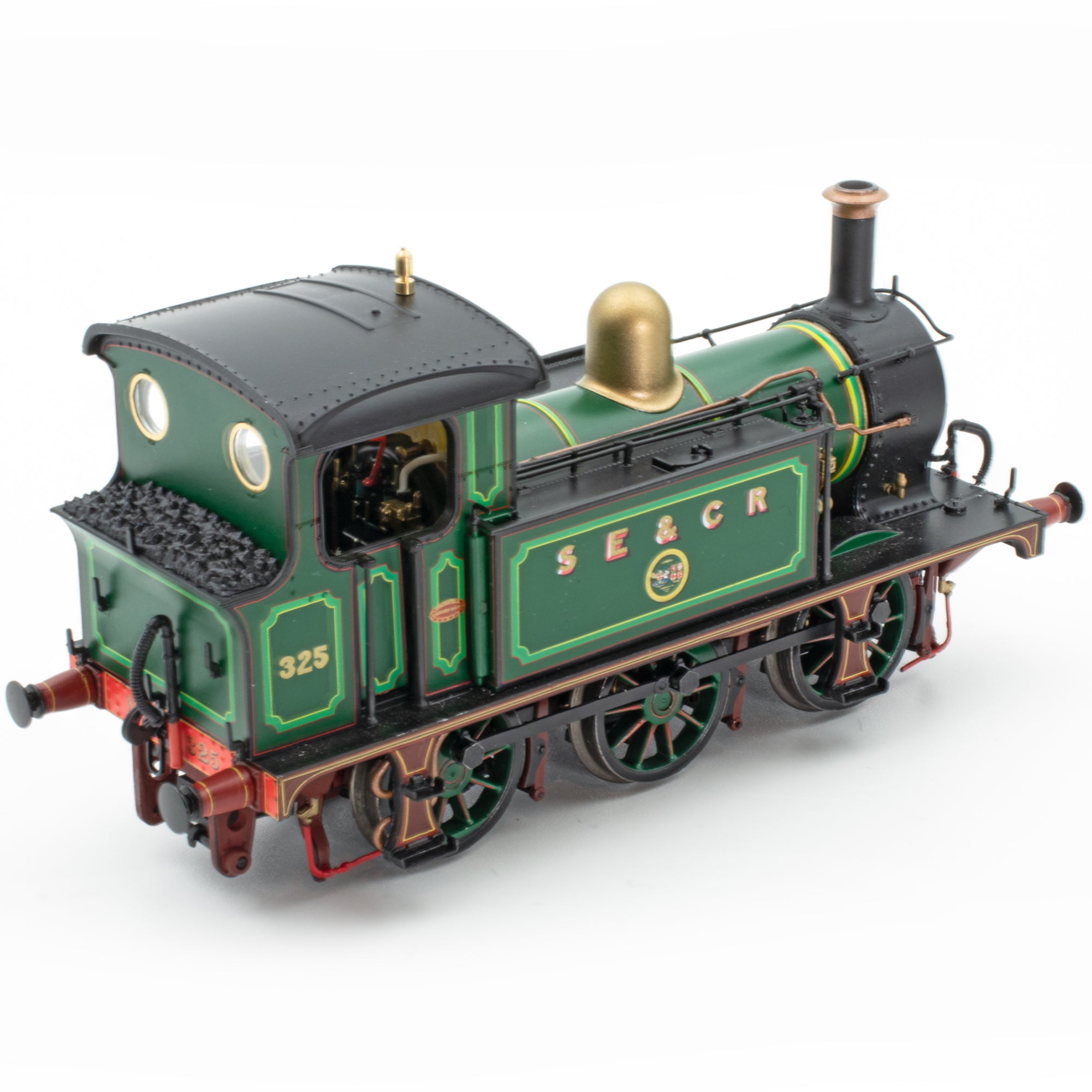 SECR P Aicme 0-6-0T 325 i glas líneáilte SECR