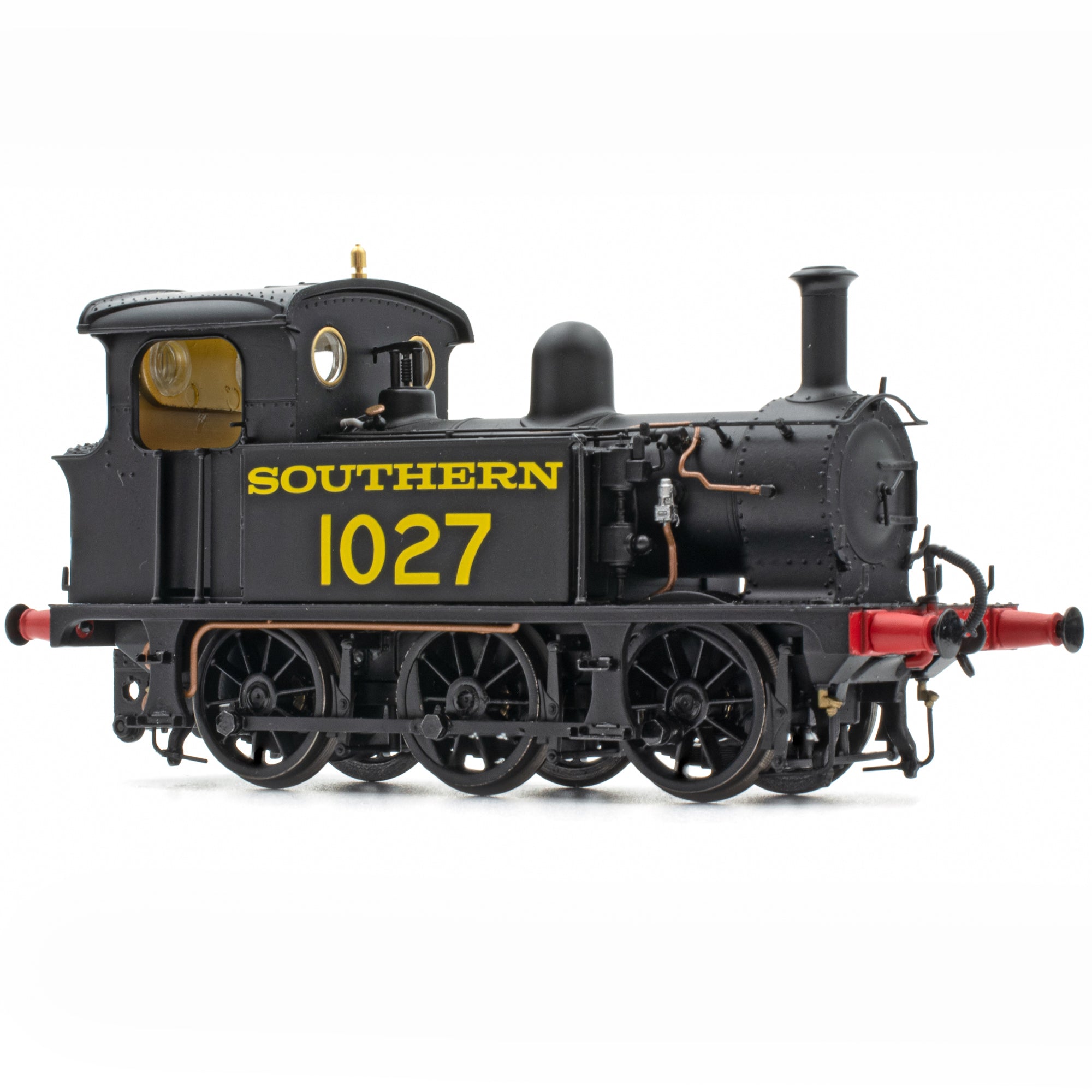 SECR P Aicme 0-6-0T 1027 i SR dubh le litreacha hÉigipte