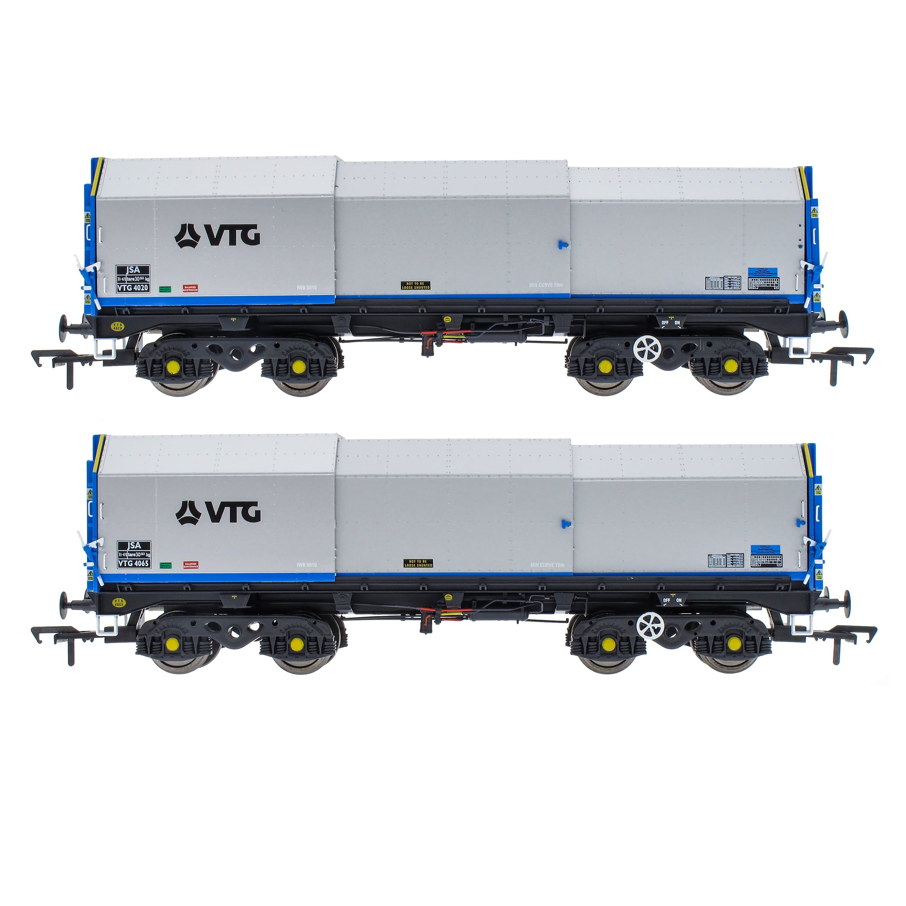 Pacáiste Cúpla Wagon Cruach Clúdaithe JSA Bogie - VTG 1