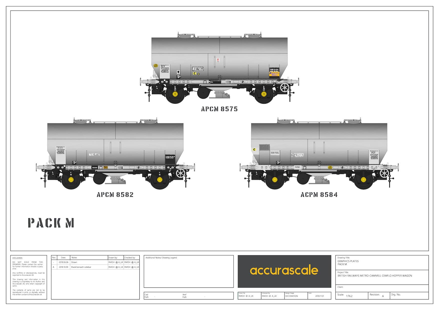 Wagon Púdar APCM Cemflo / PCV - Pacáiste Trí-Phacáiste - APCM8575, APCM8582, APCM8584