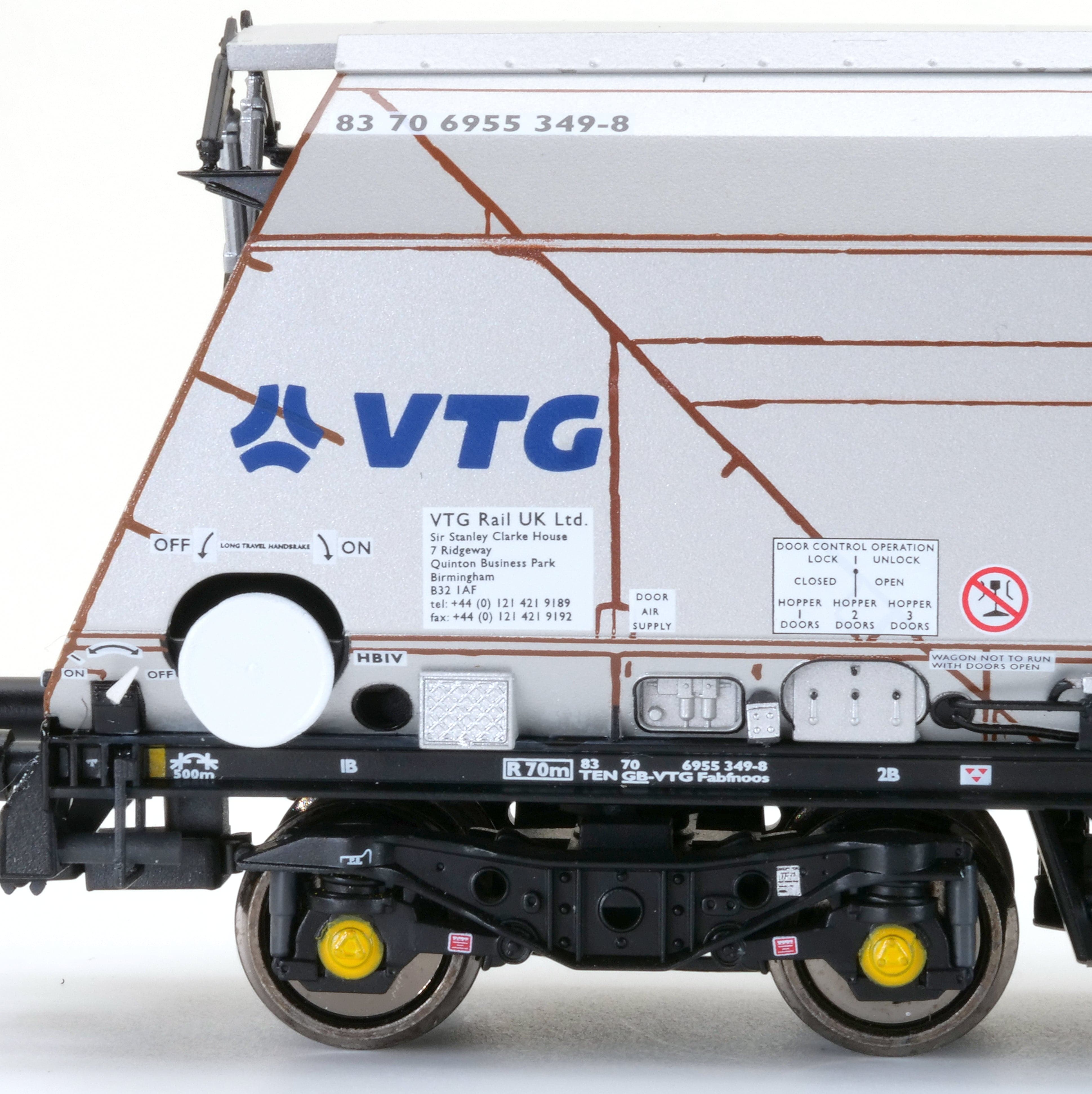 IIA Bithmhais Bogie Hopper Wagon - GBRf / VTG - Pacáiste 4