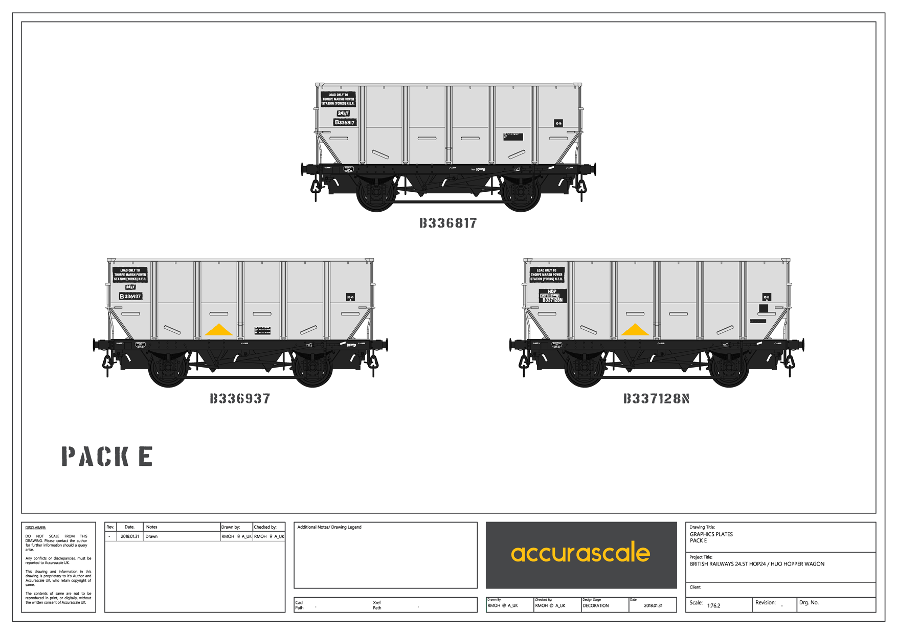 Hopper Guail BR 24.5T HOP24/HUO - Grey roimh TOPS- Pacáiste E